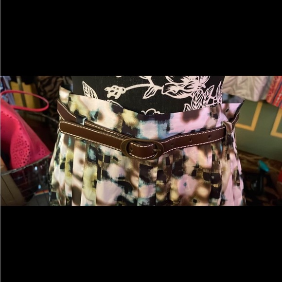 NEW Sunset Road Size 4 Women’s Belted Skirt Unlined - Picture 2 of 5